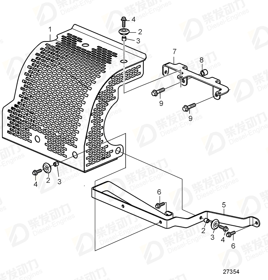 volvo penta Heat shield 21871101 Drawing volvo penta Heat shield 21871101 Drawing